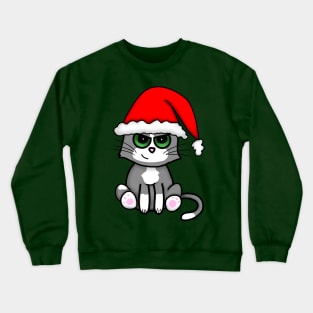 Christmas Kitty (Large Print) Crewneck Sweatshirt